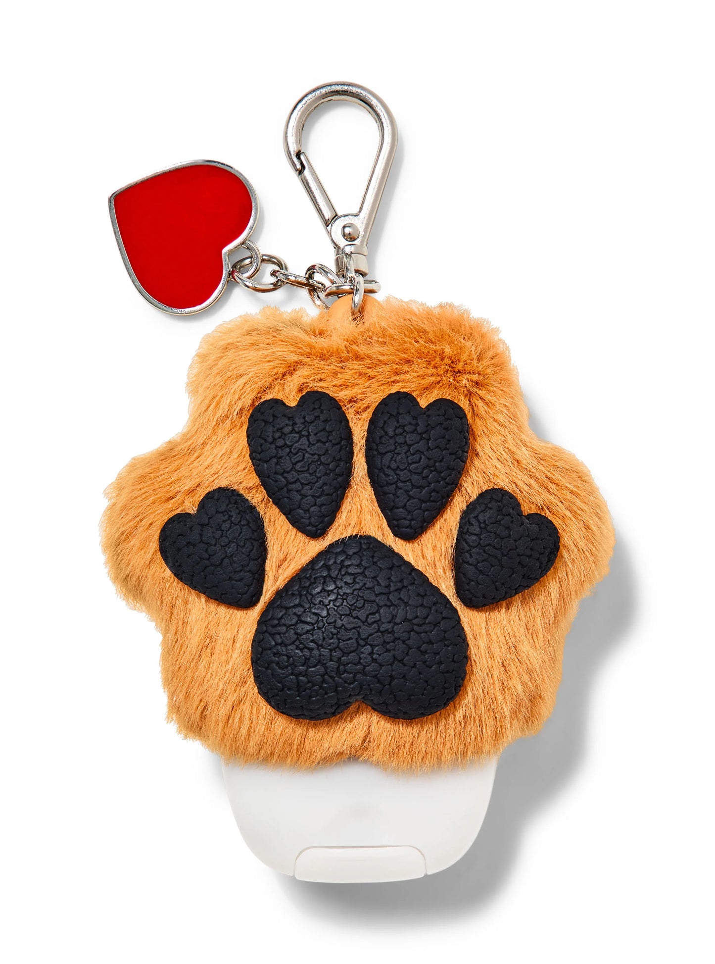 Brown Heart Paw With Charm PocketBac Holder | Porta Gel