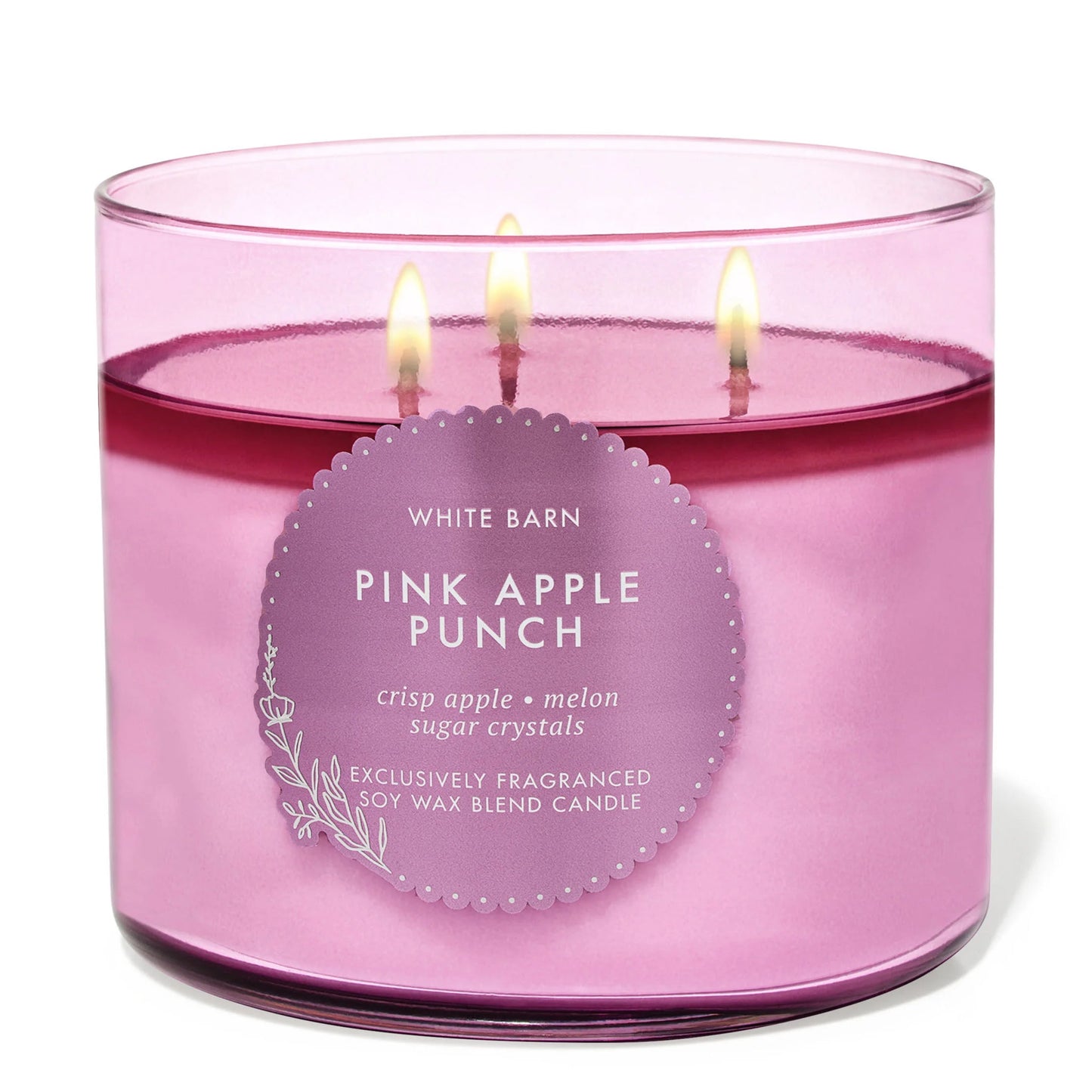 Pink Apple Punch 3 Wick Candle | Vela aromática de 3 mechas - 411 gr