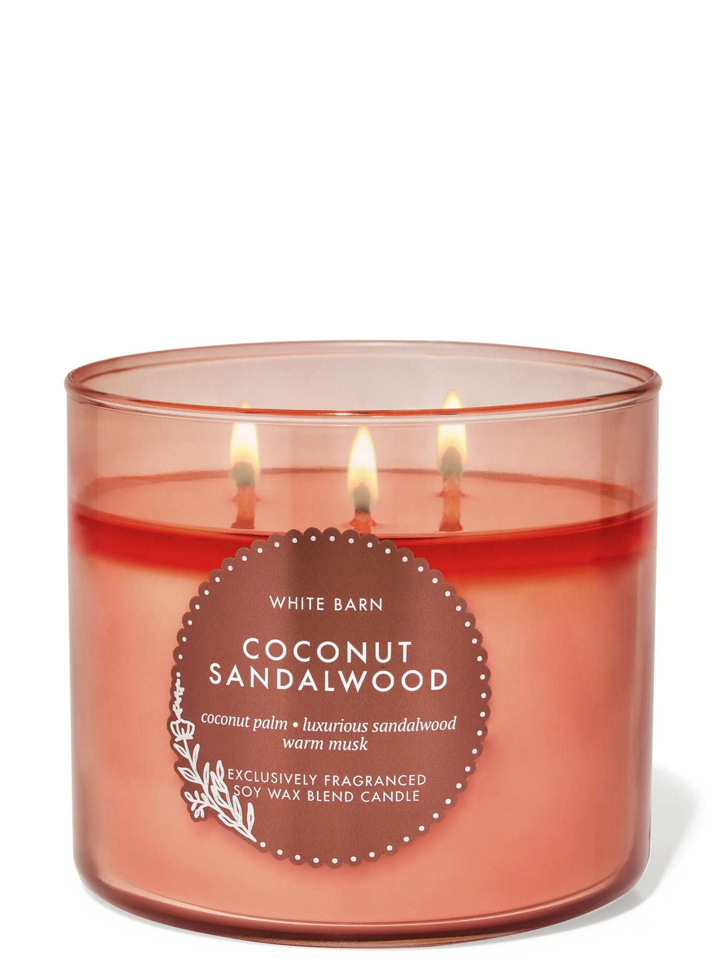Coconut Sandalwood 3 Wick Candle | Vela aromática de 3 mechas - 411 gr