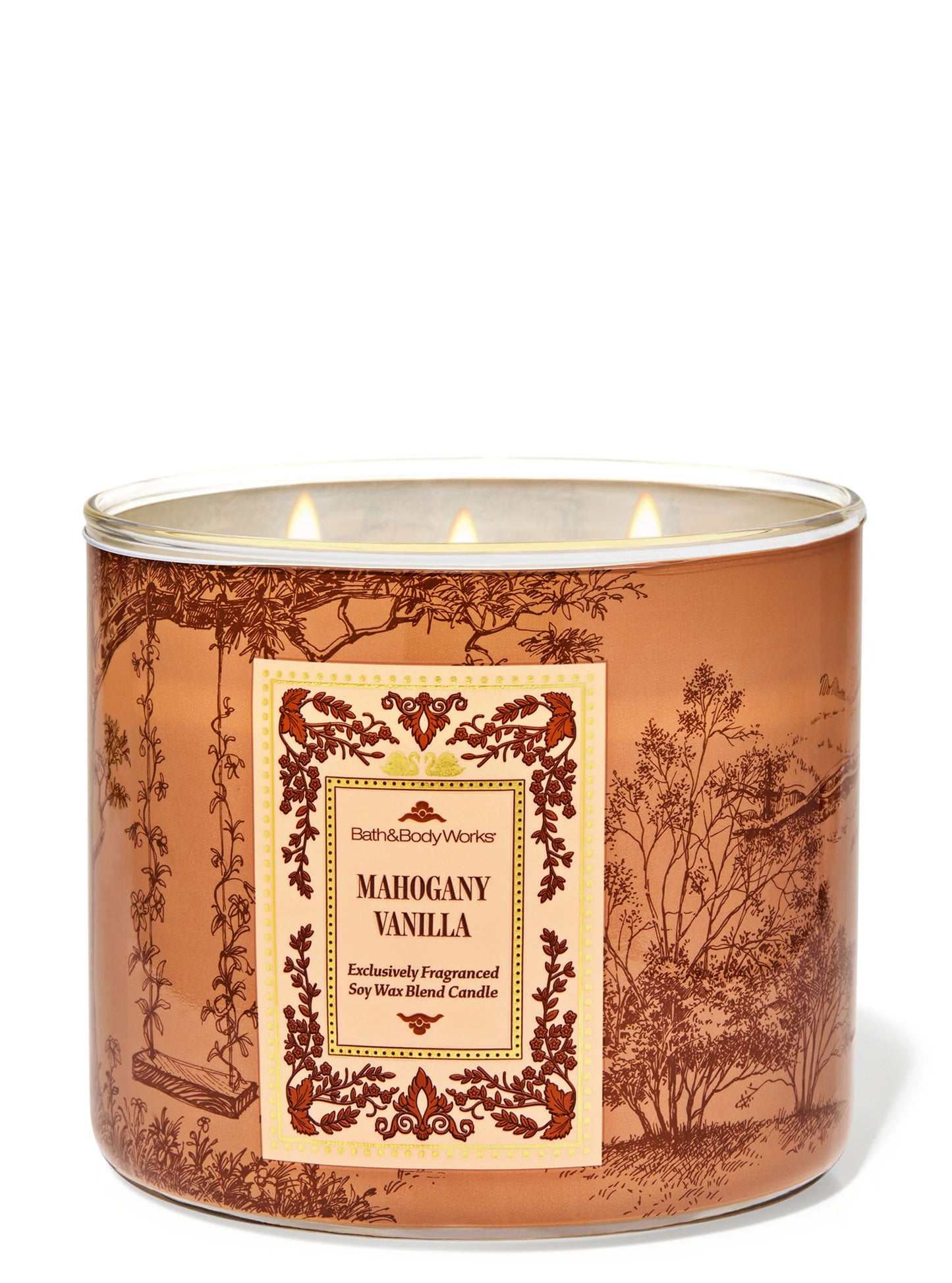 Mahogany Vanilla 3 Wick Candle | Vela aromática de 3 mechas - 411 gr