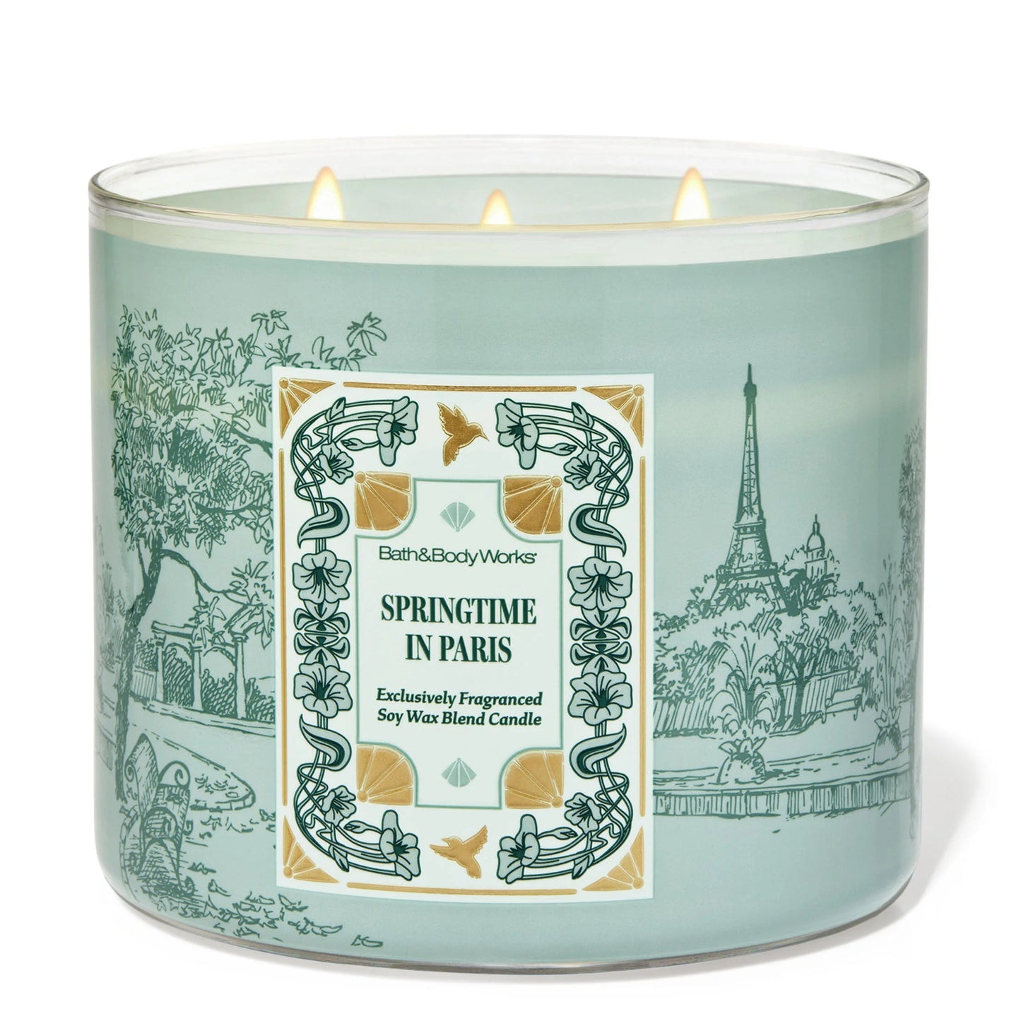 Springtime in Paris 3 Wick Candle | Vela aromática de 3 mechas - 411 gr