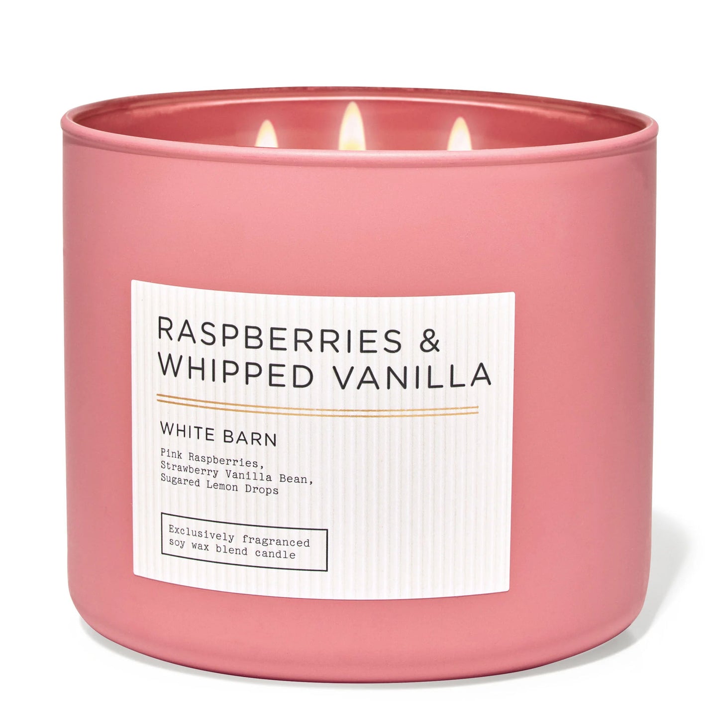 Raspberries & Whipped Vanilla 3 Wick Candle | Vela aromática de 3 mechas - 411 gr