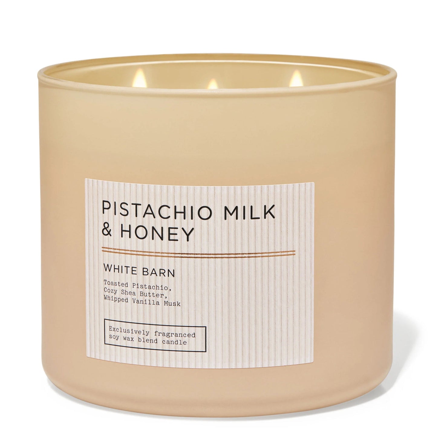 Pistachio Milk & Honey 3 Wick Candle | Vela aromática de 3 mechas - 411 gr