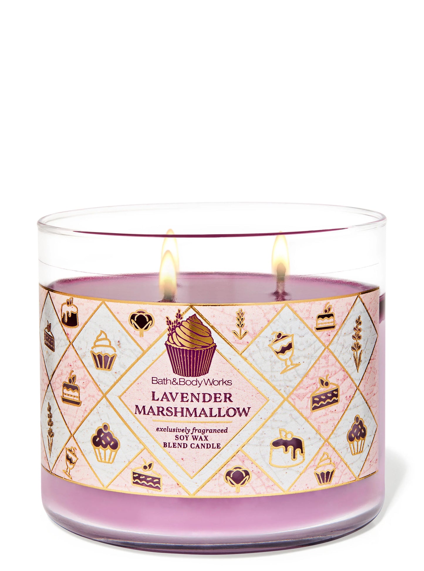 Lavender Marshmallow Cake 3 Wick Candle | Vela aromática de 3 mechas - 411 gr