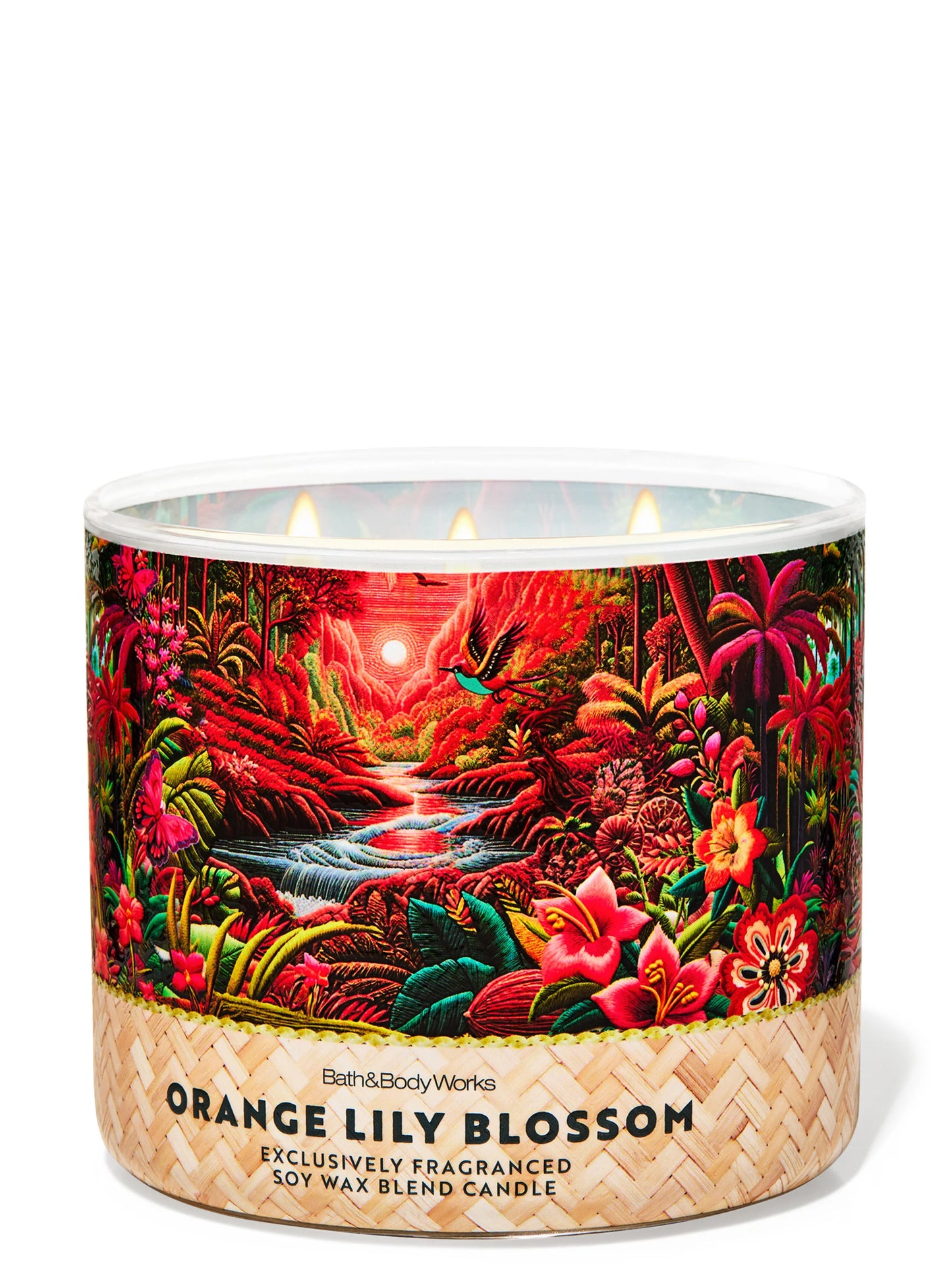 Orange Lilly Blossom 3 Wick Candle | Vela aromática de 3 mechas - 411 gr