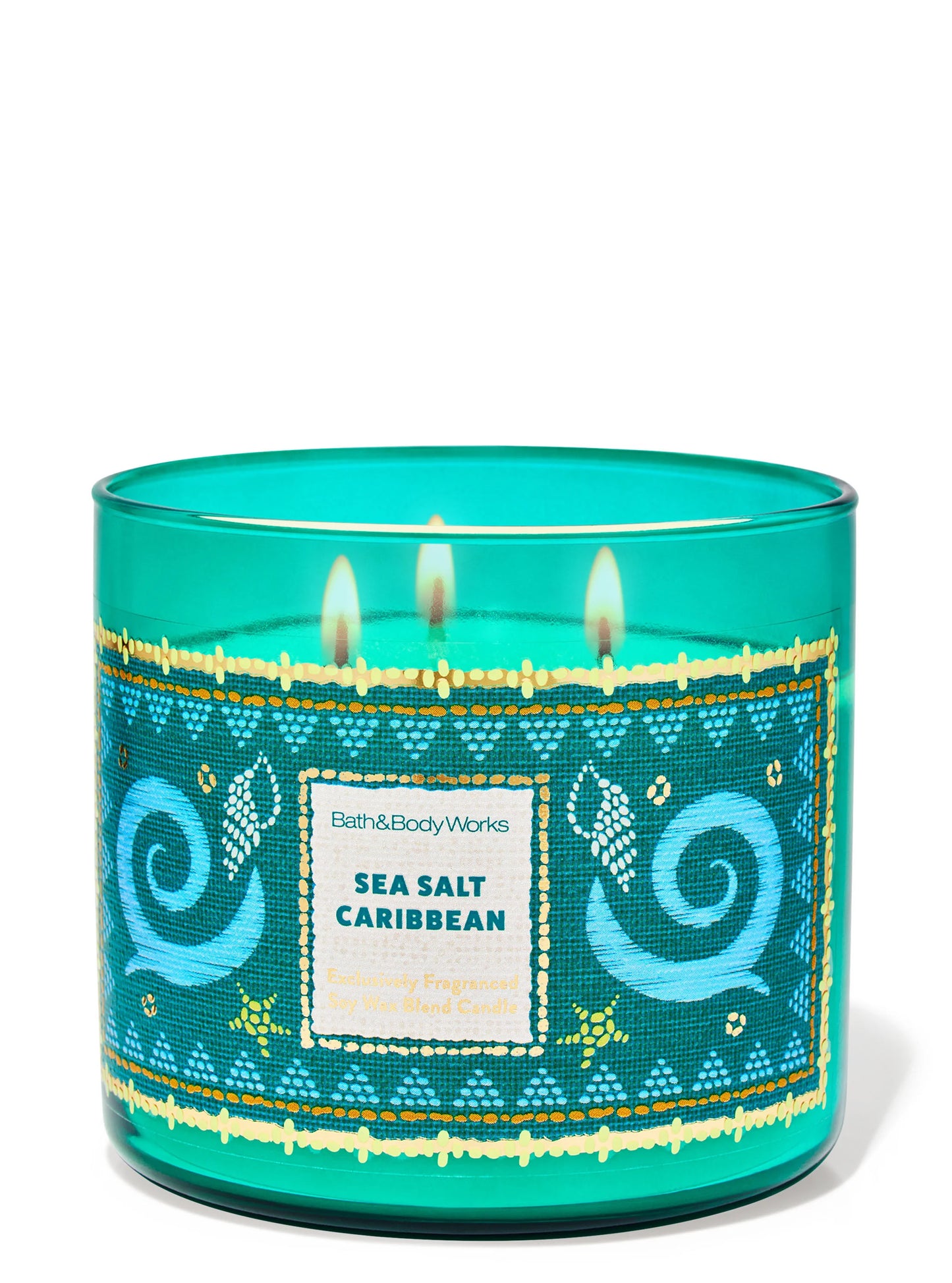 Sea Salt Caribbean 3 Wick Candle | Vela aromática de 3 mechas - 411 gr