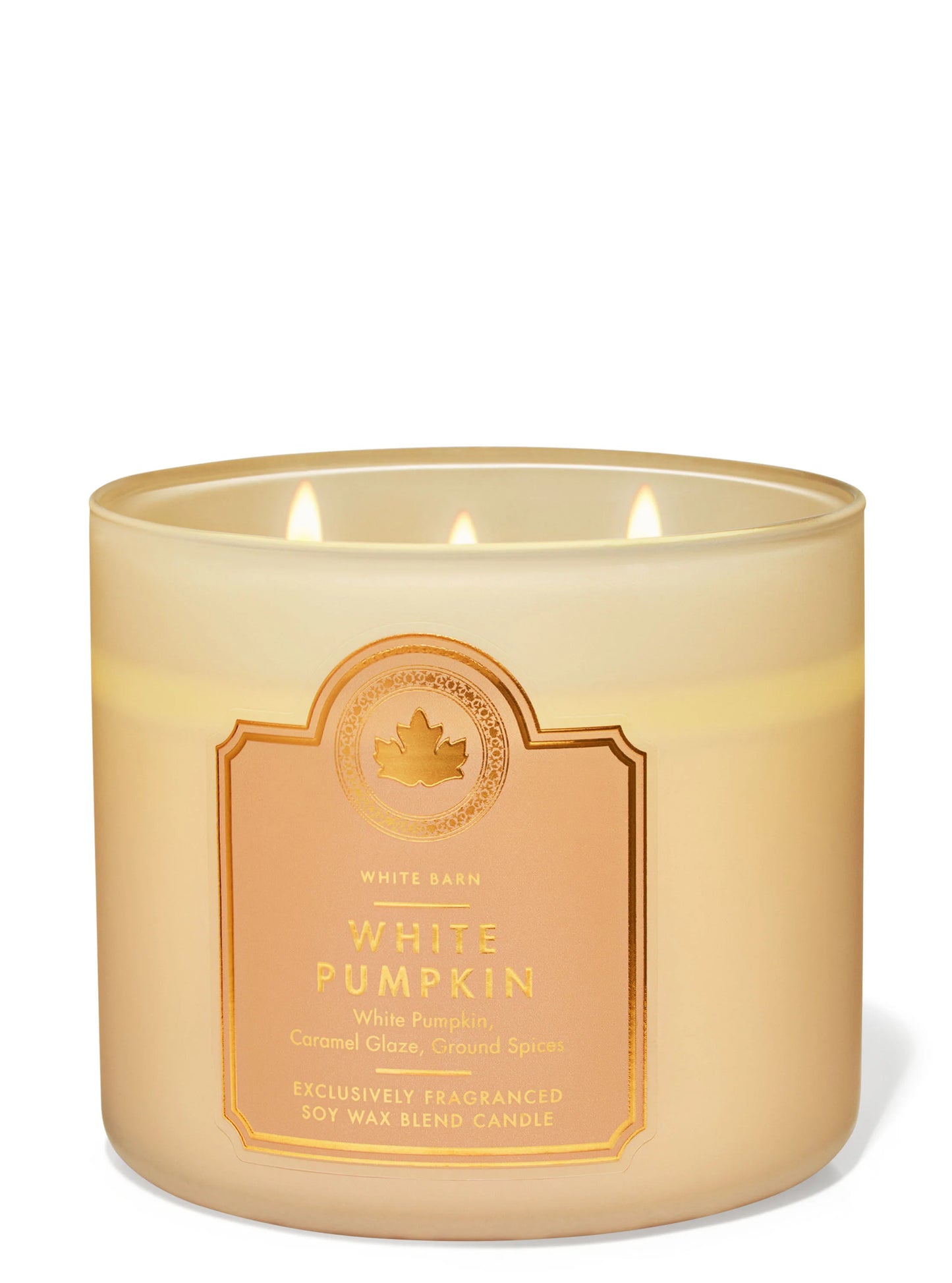 White Pumpkin 3 Wick Candle | Vela aromática de 3 mechas - 411 gr