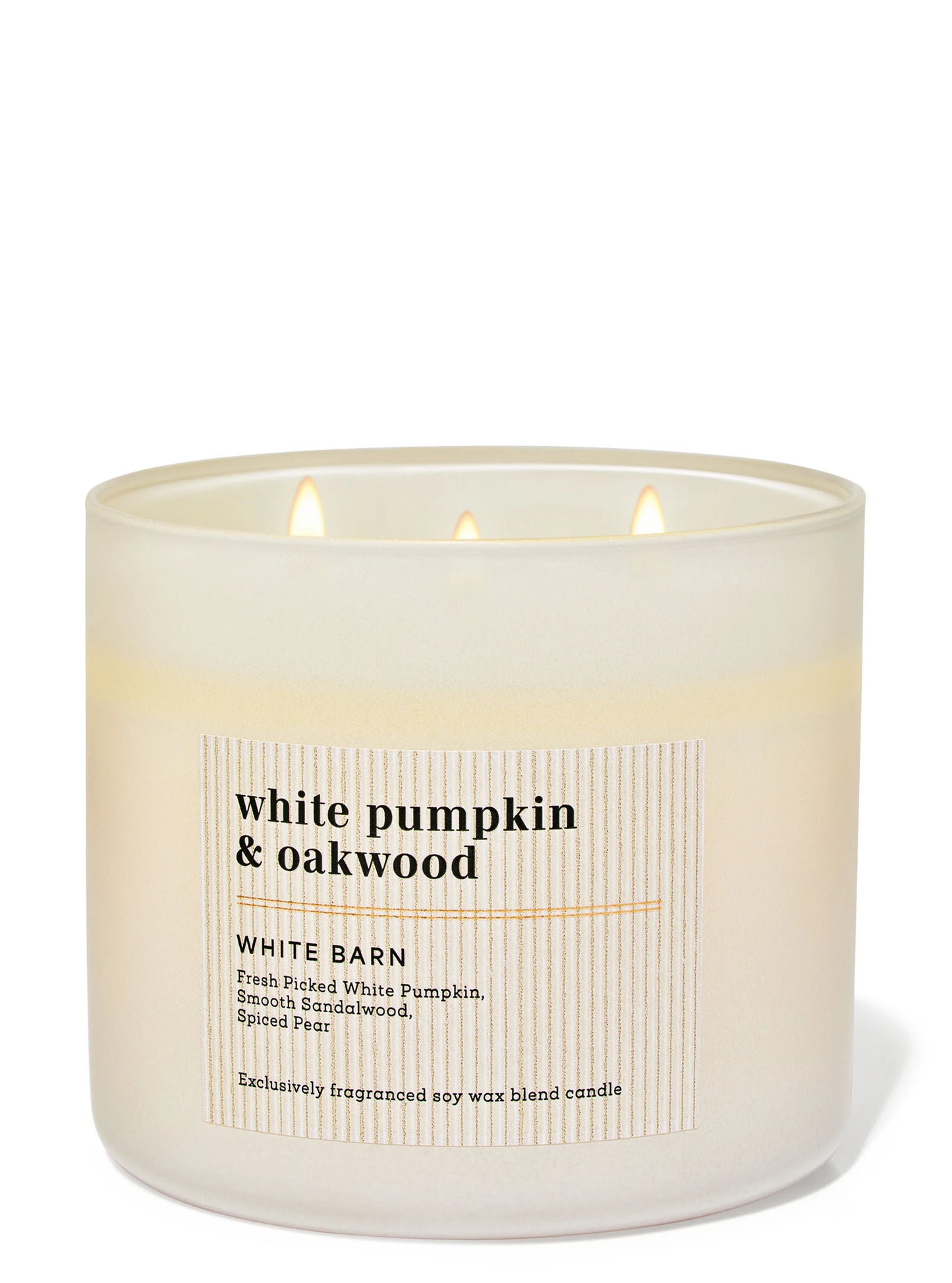 White Pumpkin Oakwood 3 wick Candle | Vela 3 mechas | 411gr