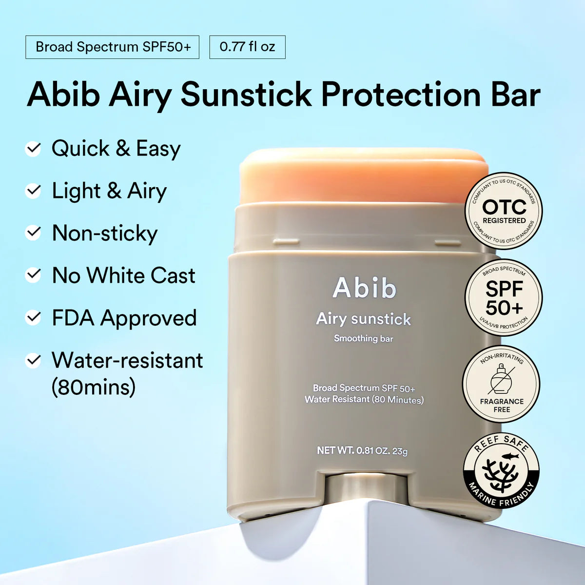 Airy Sunstick Smoothing Bar | Bloqueador en barra