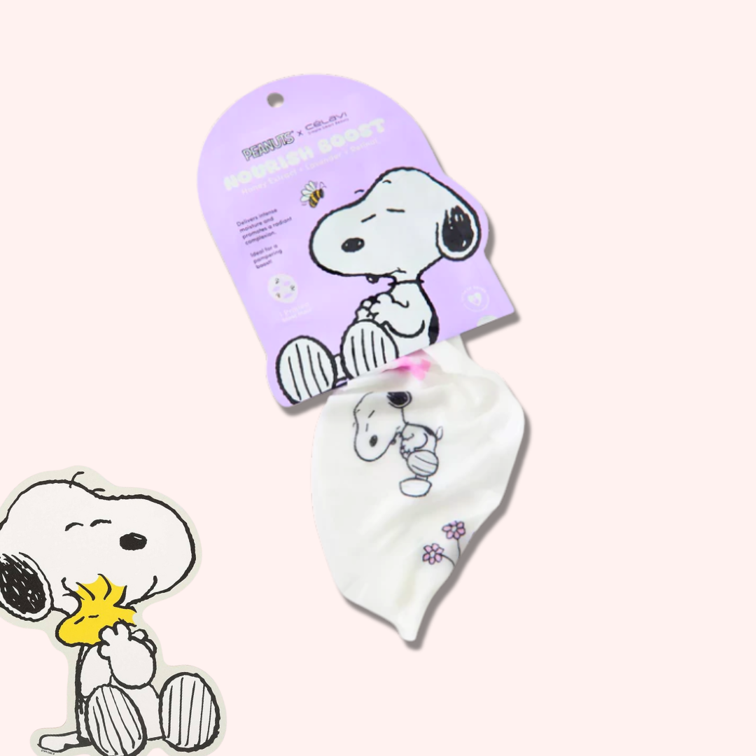 Nourish Boost Sheet Mask | Mascarilla de tela para rostro | Peanuts - Snoopy