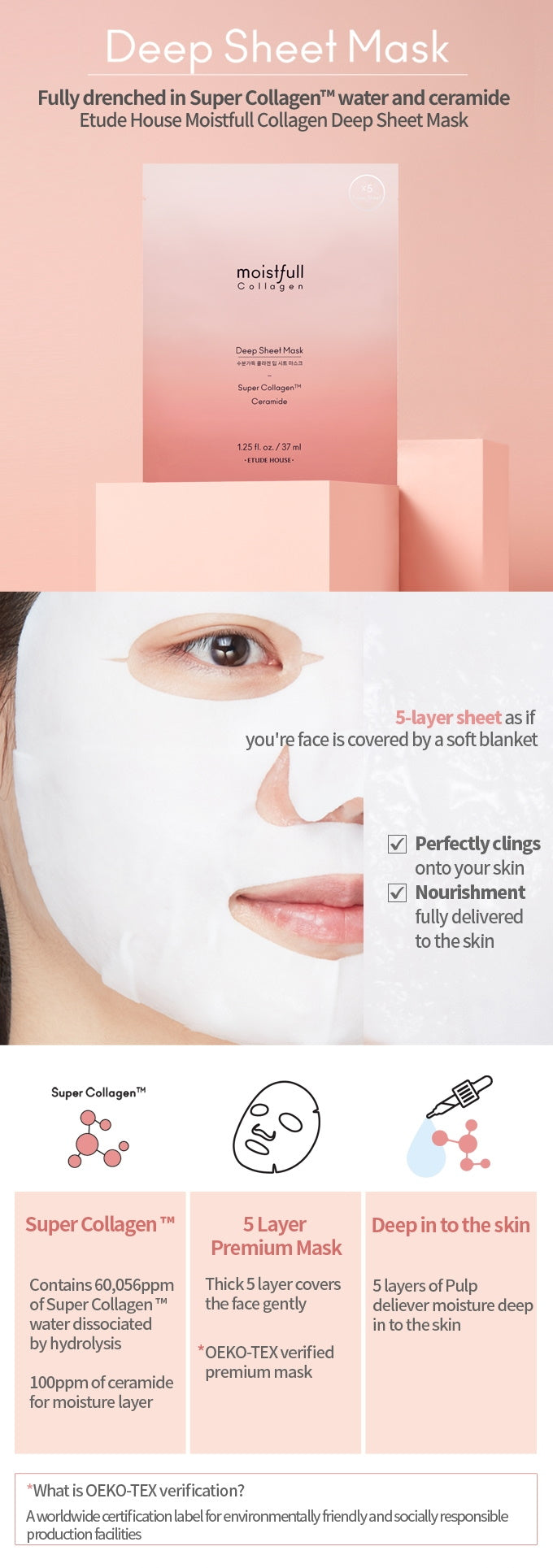 Moistfull Collagen Sheet Mask | Mascarilla facial