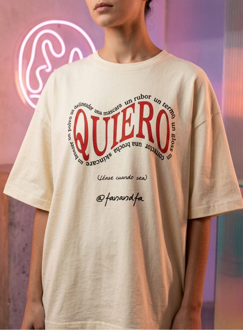 QUIERO QUIERO QUIERO | F&F T-SHIRT | Playera Edición Limitada