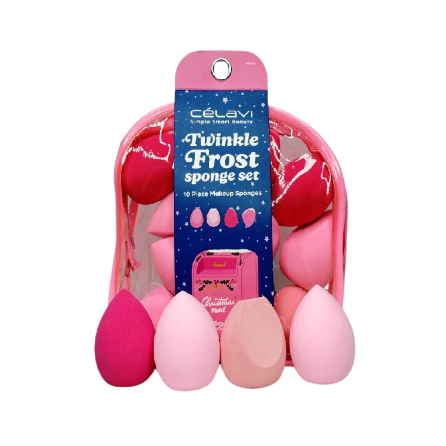 Twinkle Frost Blender Set | Set de 10 Esponjas + Cosmetiquera
