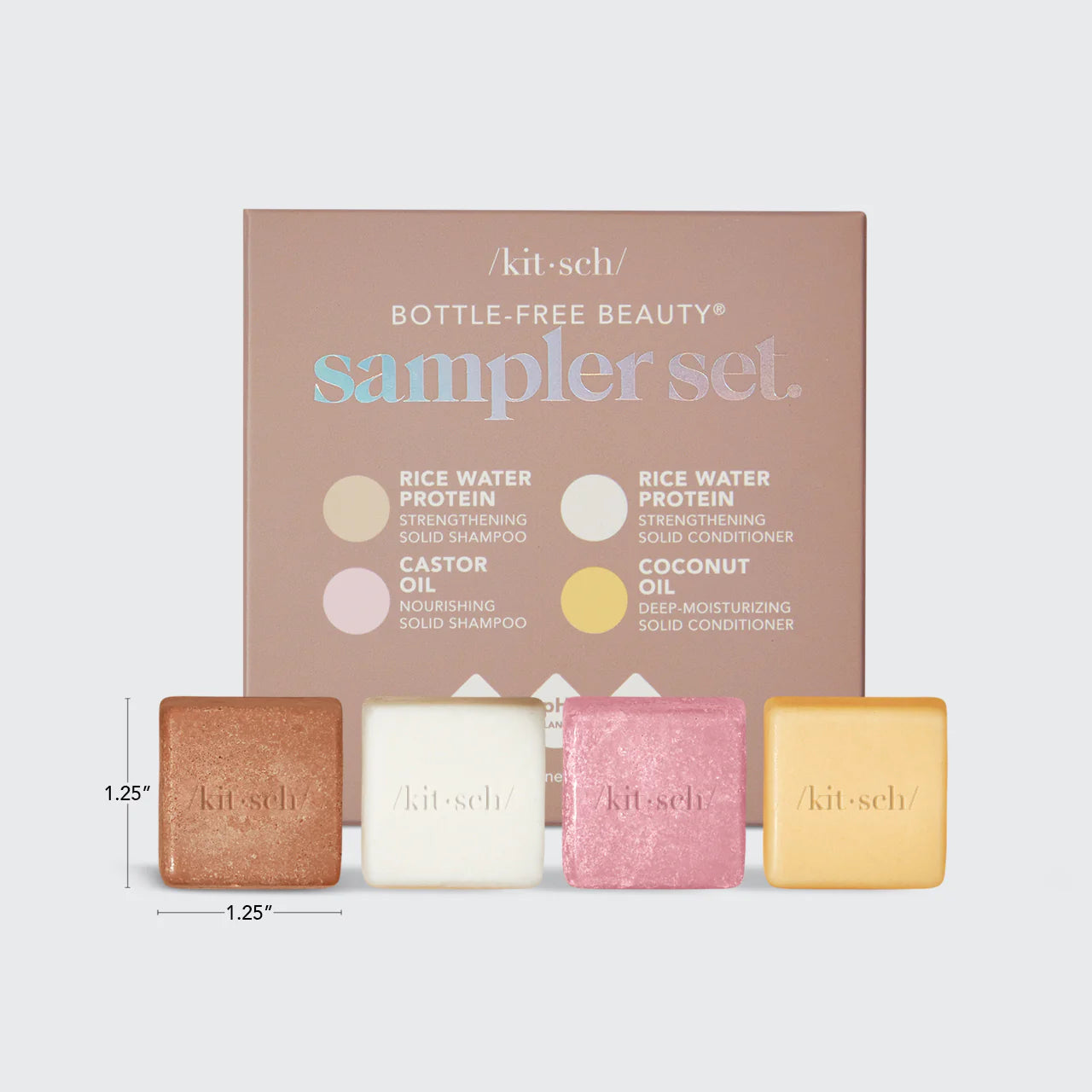 Shampoo + Conditioner 4pc Sampler Set | Set de cuidado capilar | MINIS