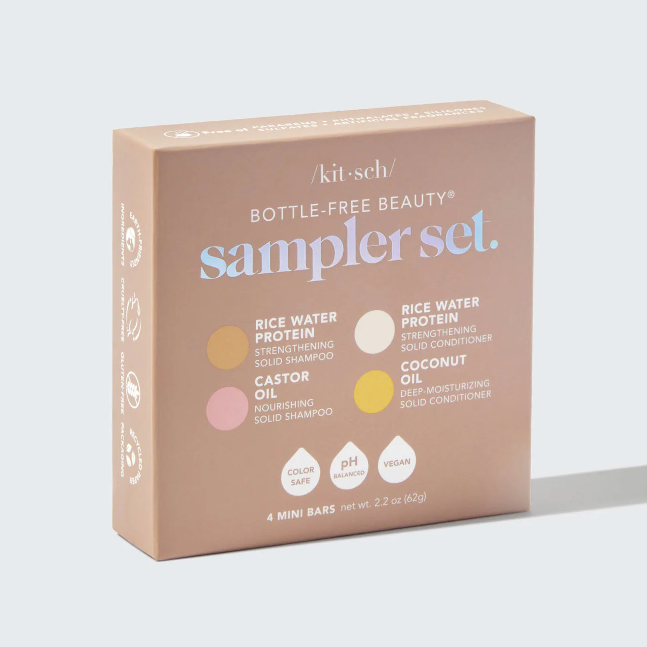Shampoo + Conditioner 4pc Sampler Set | Set de cuidado capilar | MINIS