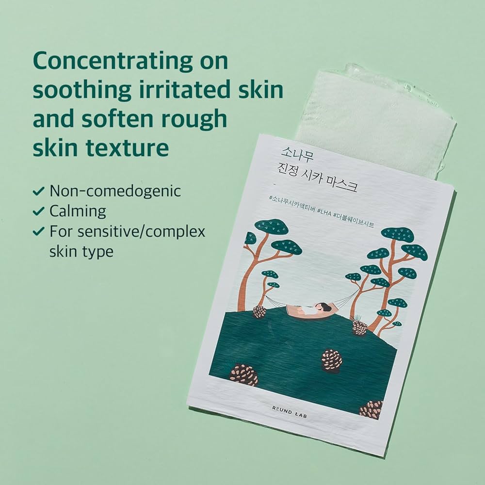Pine Calming Cica Sheet Mask | Mascarilla para rostro