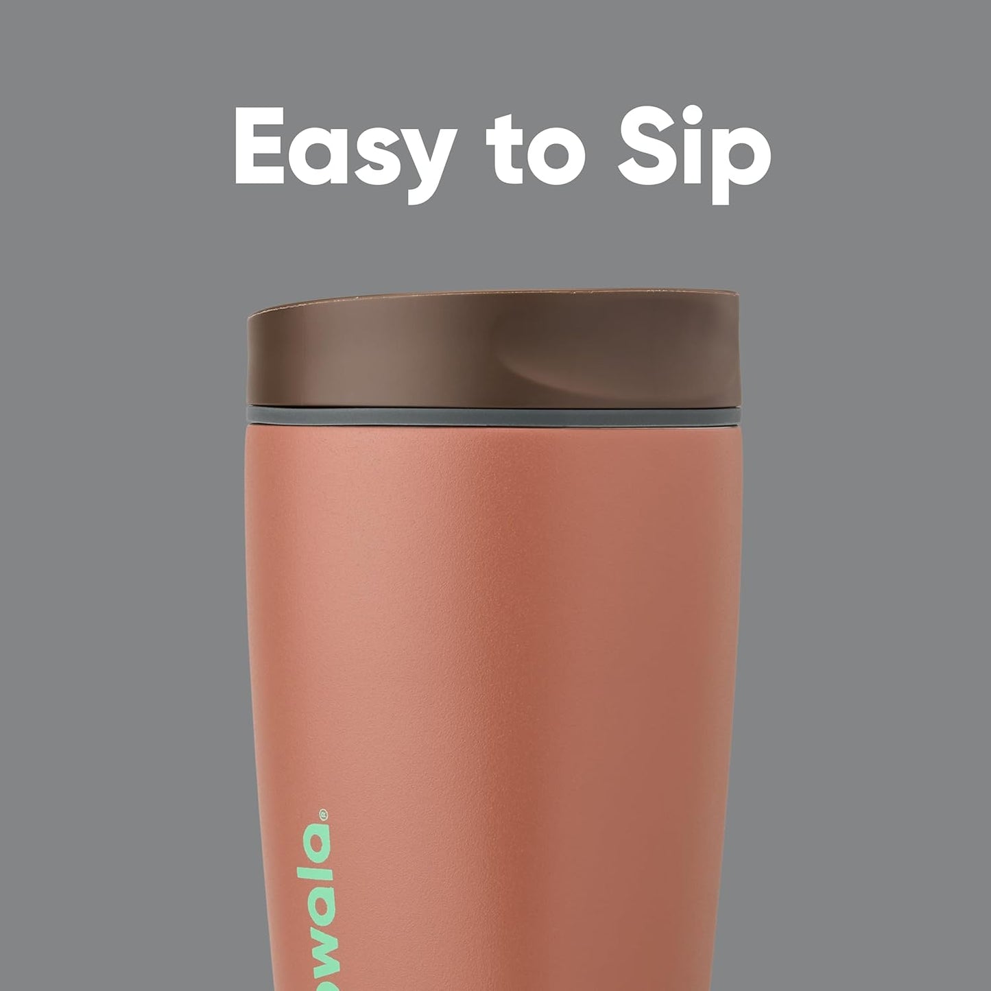 COZY COCOA SmoothSip Slider Coffee Tumbler | Termo | 12 oz