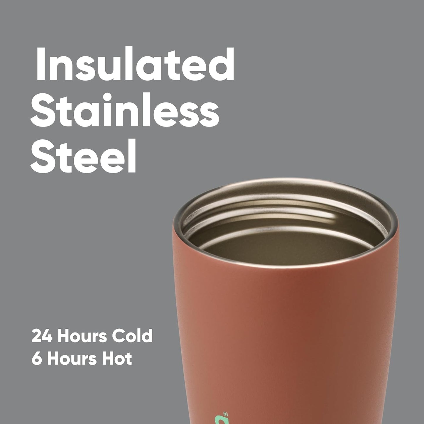 COZY COCOA SmoothSip Slider Coffee Tumbler | Termo | 12 oz