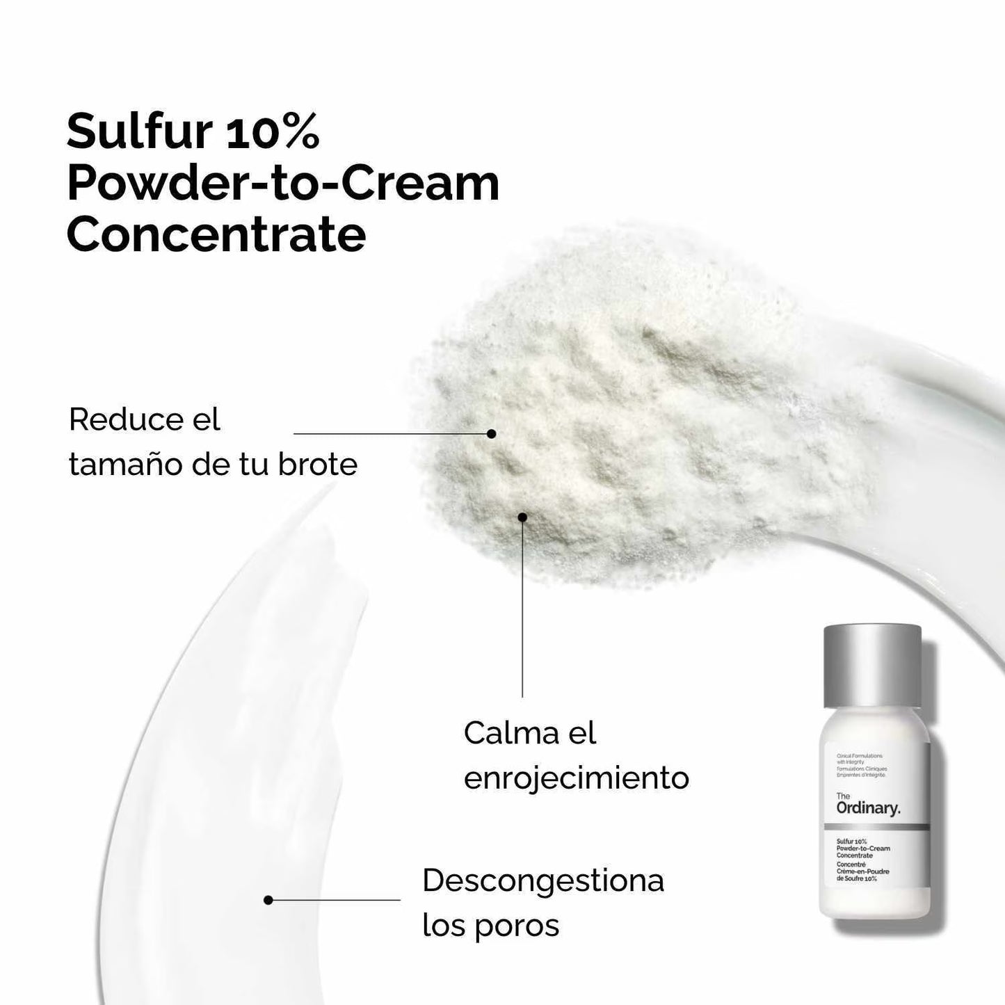 Sulfur 10% Powder-to-Cream Concentrate | Tratamiento para brotes