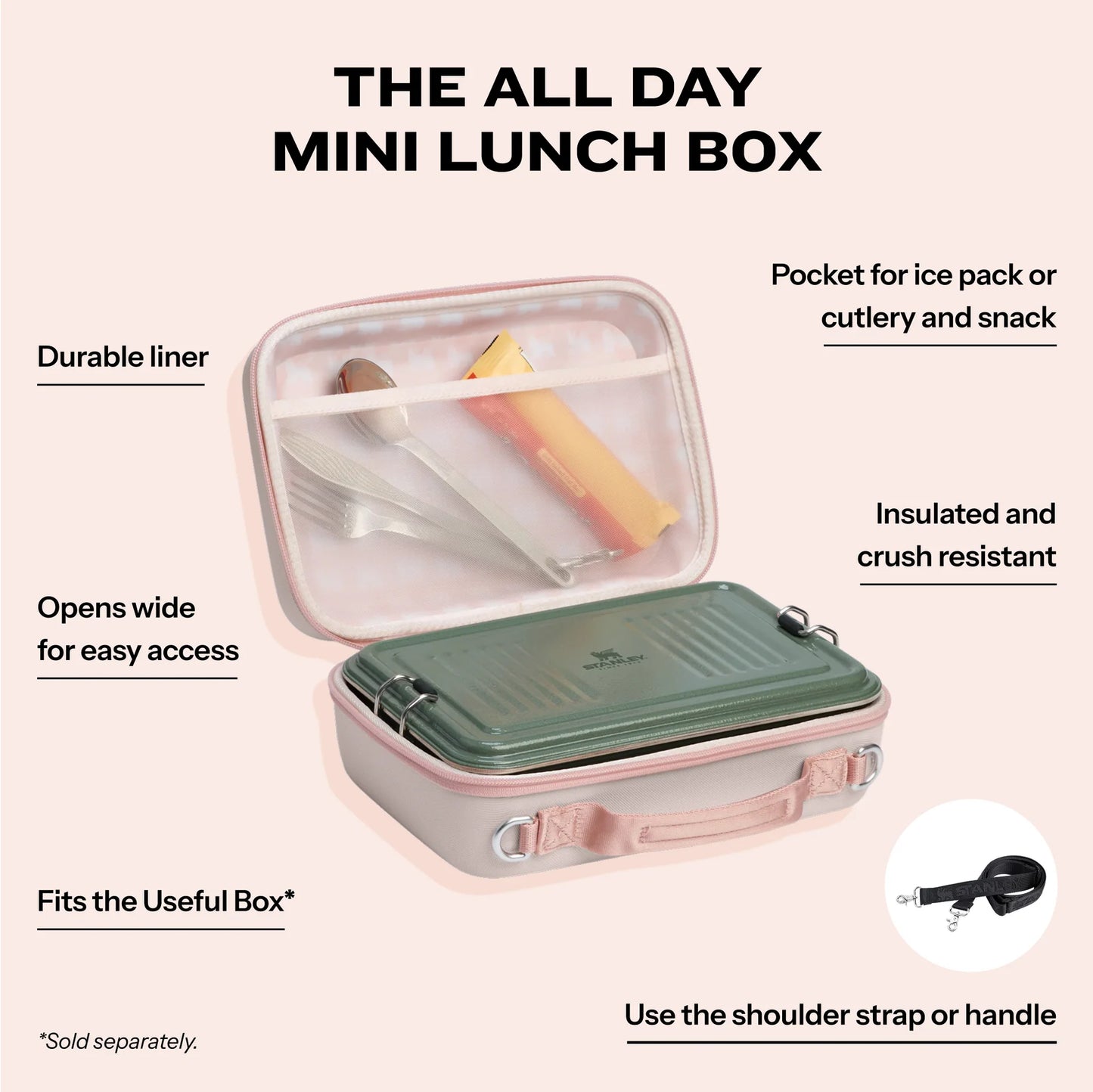ROSE QUARTZ All Day Mini Lunch Box | Lonchera