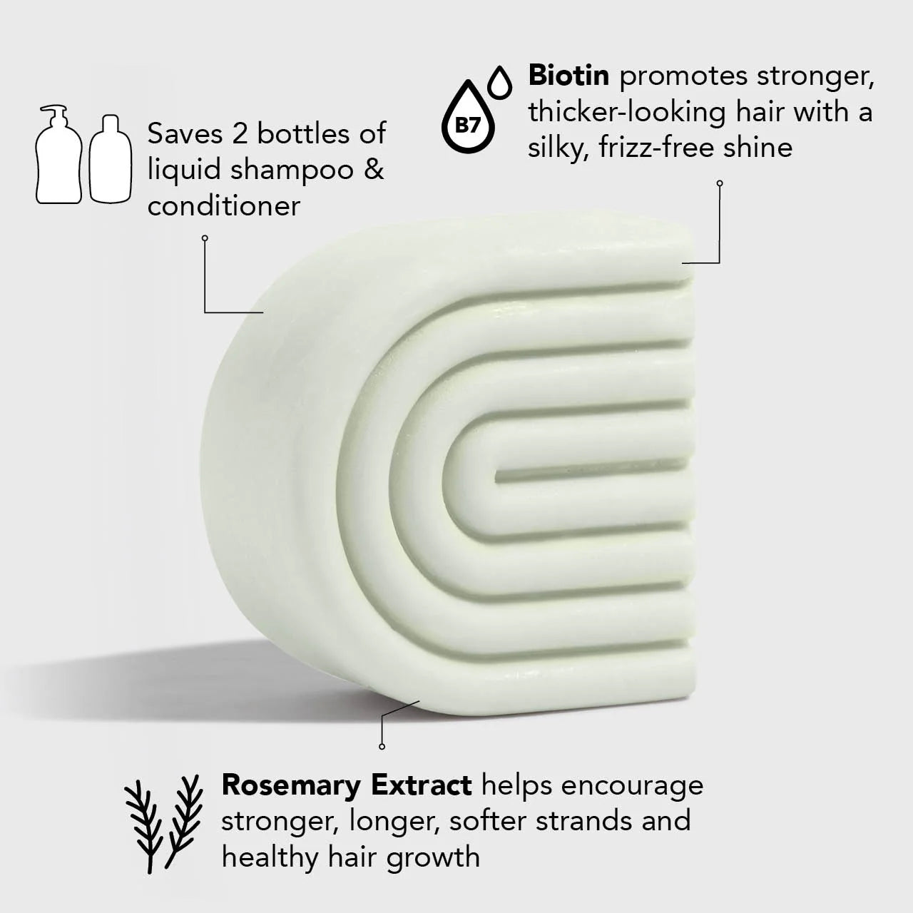 Rosemary & Biotin Conditioner Bar | Acondicionador