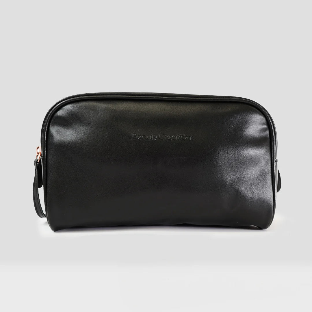 Black Cosmetic Glam Pouch | Cosmetiquera