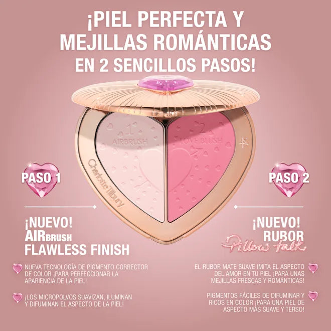 Pillow Talk Beauty Soulmates Face Palette | Rubor en polvo compacto