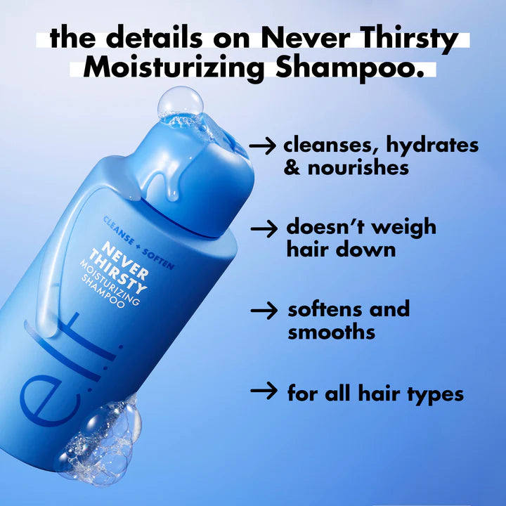 Never Thirsty Moisturizing Shampoo | Shampoo hidratante