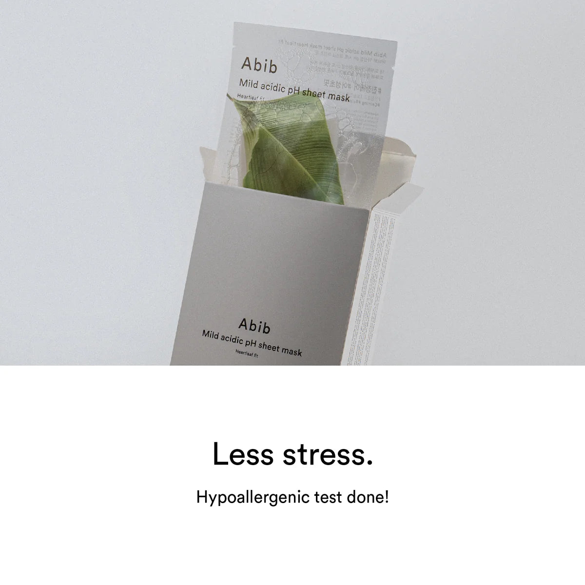Mild acidic pH sheet mask Heartleaf Fit | Mascarilla para rostro