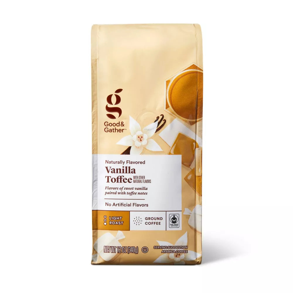 Vanilla Toffee Light Roast Ground Coffee | Café Molido