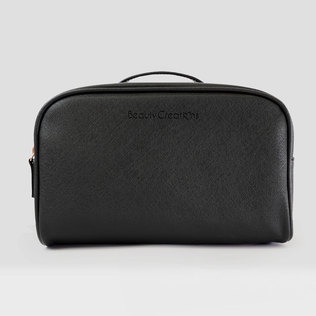 Mini Pink Cosmetic Glam Pouch NEGRA | Cosmetiquera