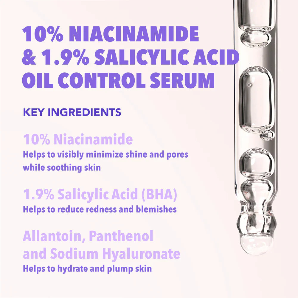 10% Niacinamide 1.9% Salycilic Acid Oil Control Serum | Suero facial