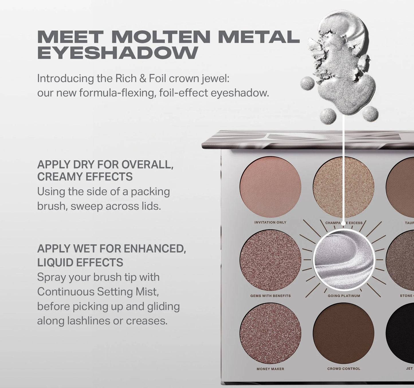 Going Platinum Rich & Foiled Artistry Palette | Paleta de sombras