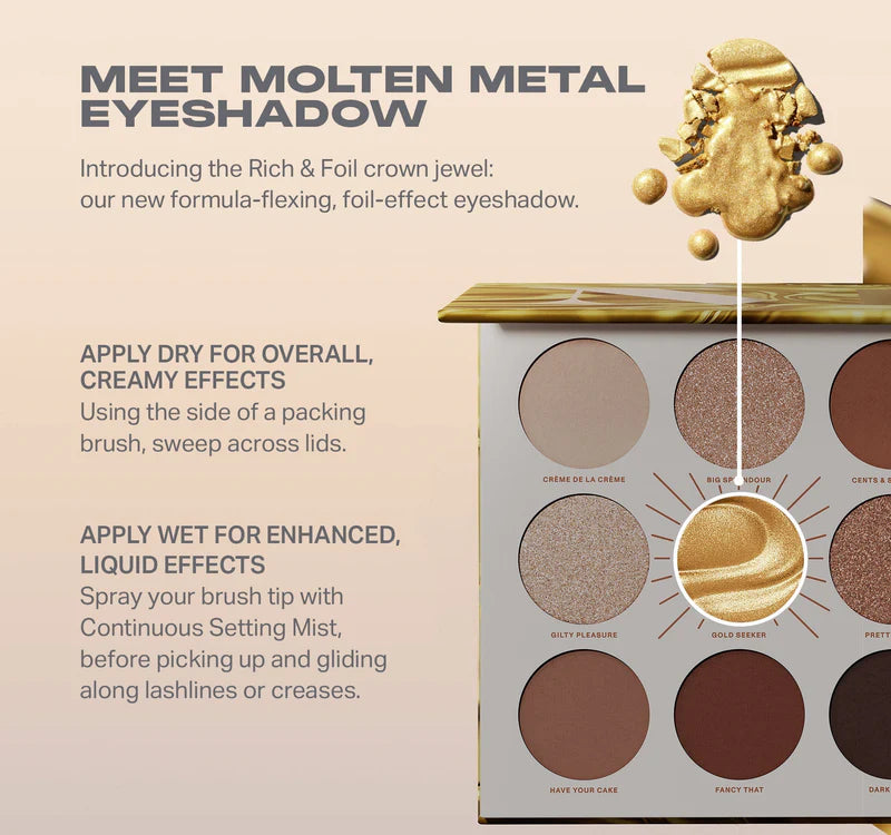 Gold Seeker Rich & Foiled Artistry Palette | Paleta de sombras