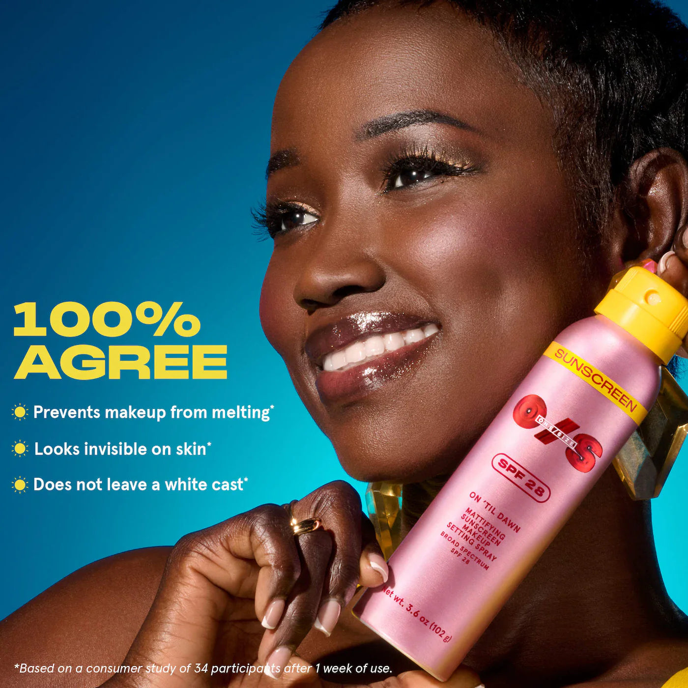On Til Dawn Mattyfing Sunscreen Spray SPF 28 | Fijador con protector solar
