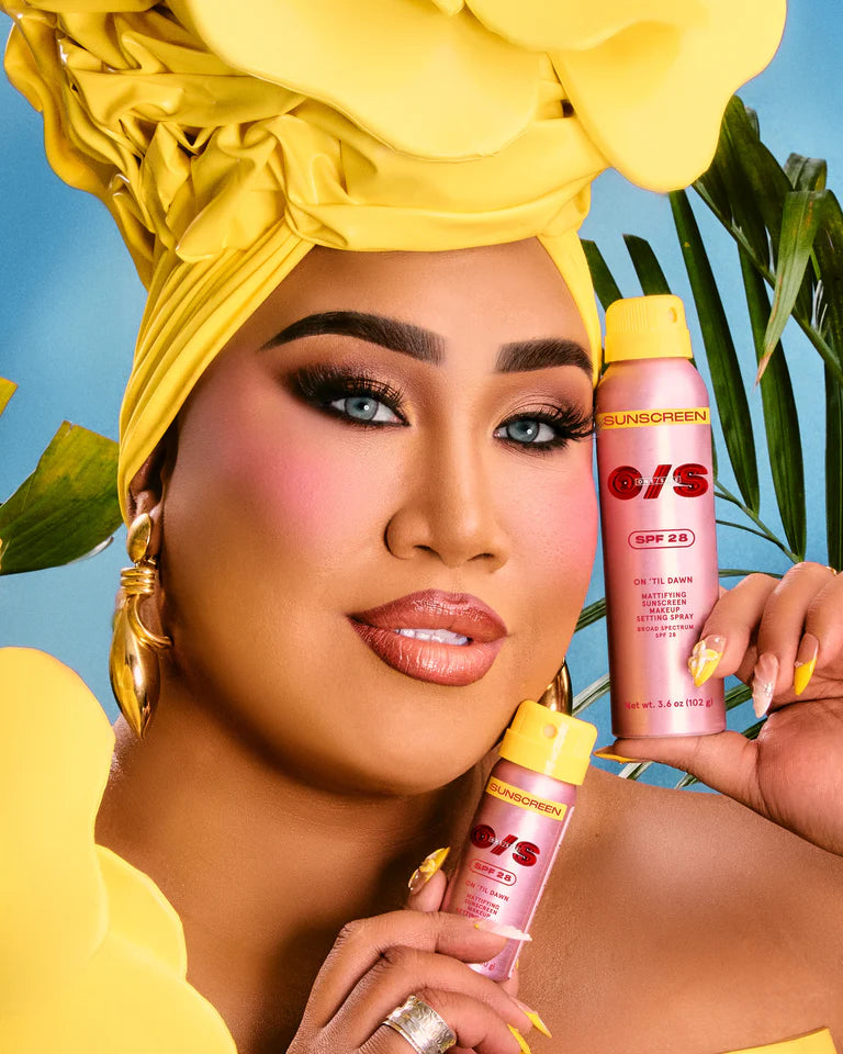 On Til Dawn Mattyfing Sunscreen Spray SPF 28 | Fijador con protector solar