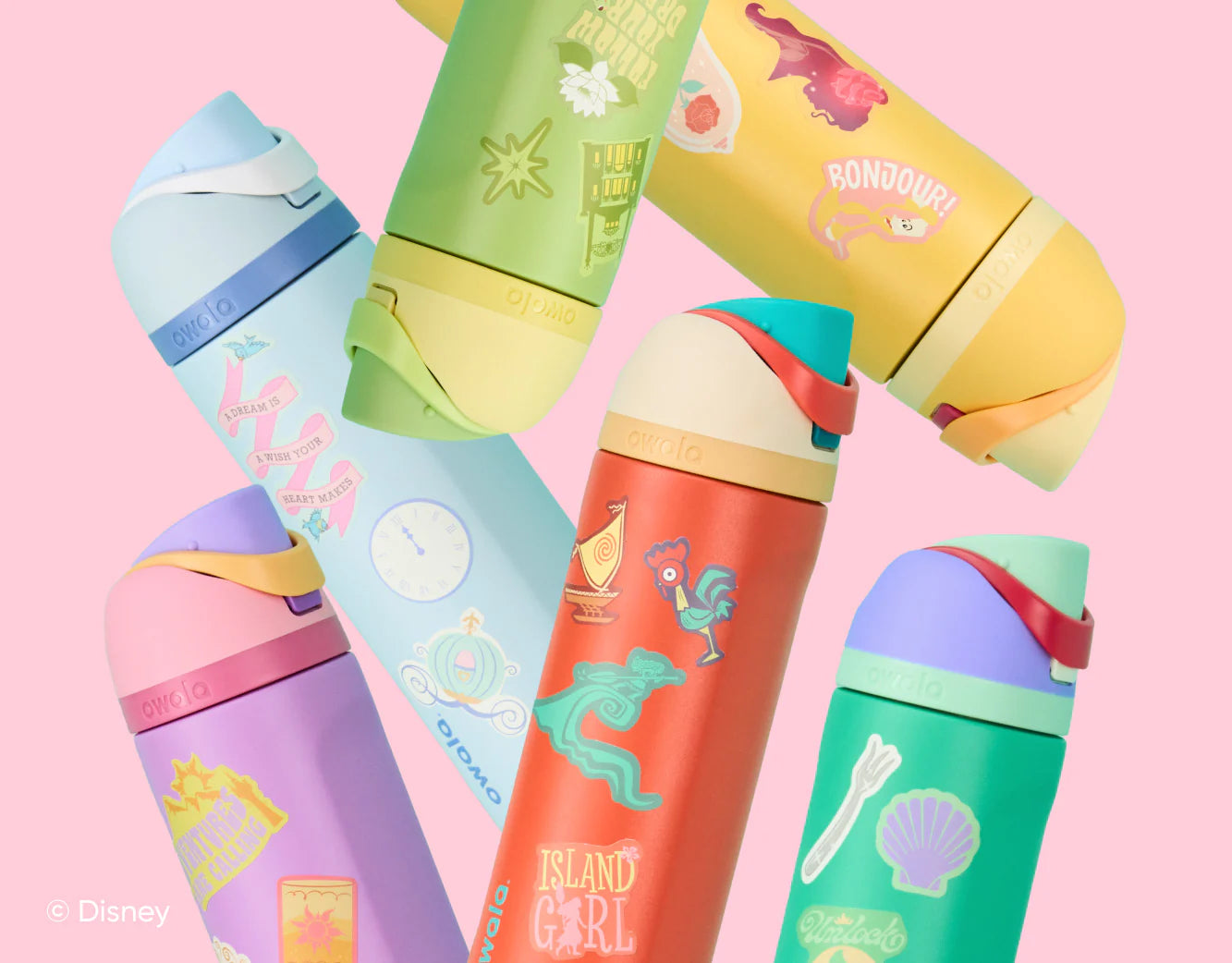Rapunzel | Freesip Water Bottle Disney Princess Collection 24 oz | EDICIÓN LIMITADA
