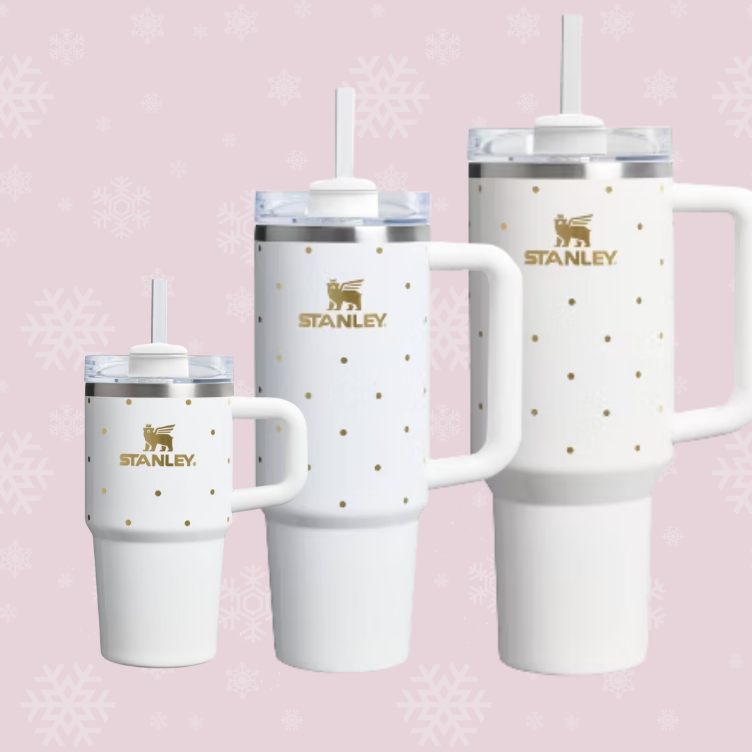 FROST POLKA DOT | The Quencher ProTour Flip Straw Tumbler | 20 - 30 - 40 OZ | Termo