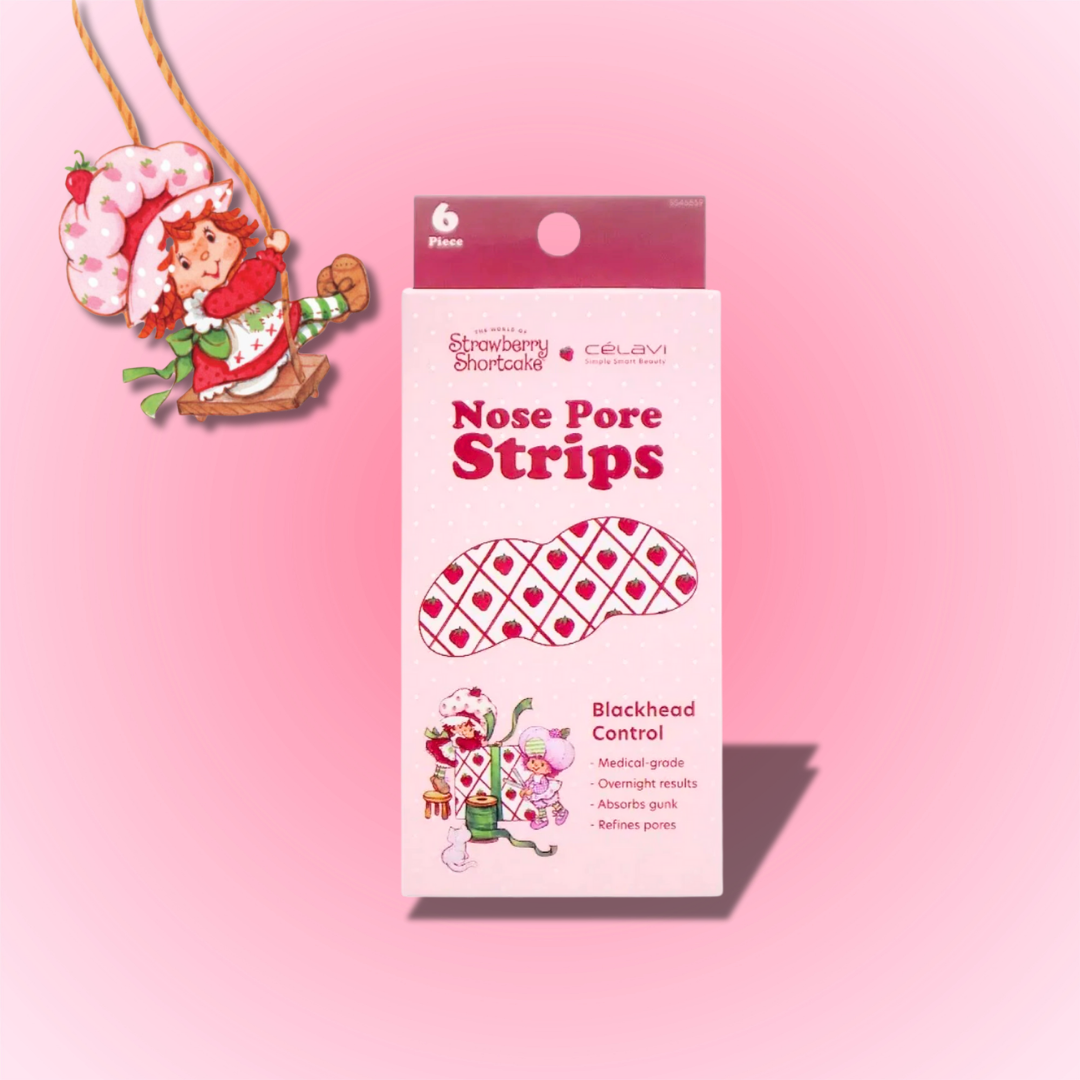 Nose Pore Strips | Parches para puntos negros | Strawberry Shortcake | Colección Rosita Fresita