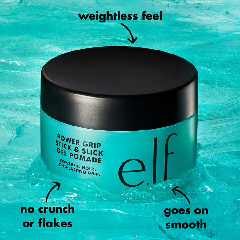 Power Grip Stick & Slick Hair Gel + Brush Bundle