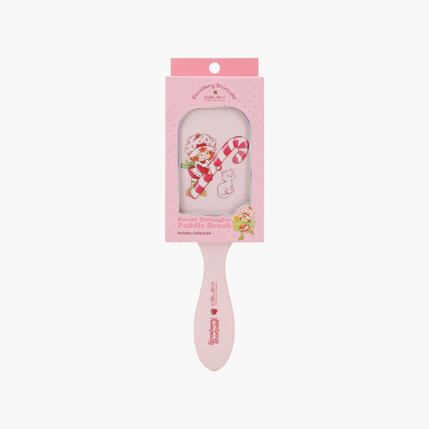 Strawberry Shortcake Pink Paddle Brush | Cepillo para cabello | Strawberry Shortcake | Colección Rosita Fresita