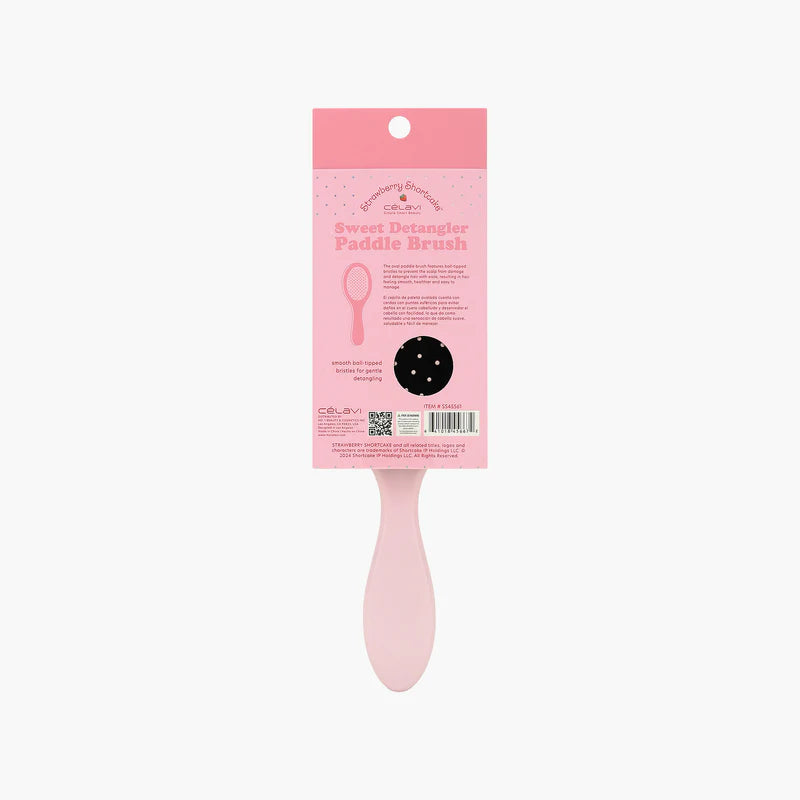 Strawberry Shortcake Pink Paddle Brush | Cepillo para cabello | Strawberry Shortcake | Colección Rosita Fresita