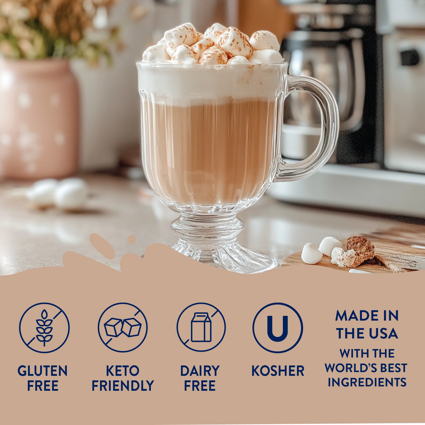 Toasted Marshmallow Sugar Free Syrup | Endulzante para café | 750 ml