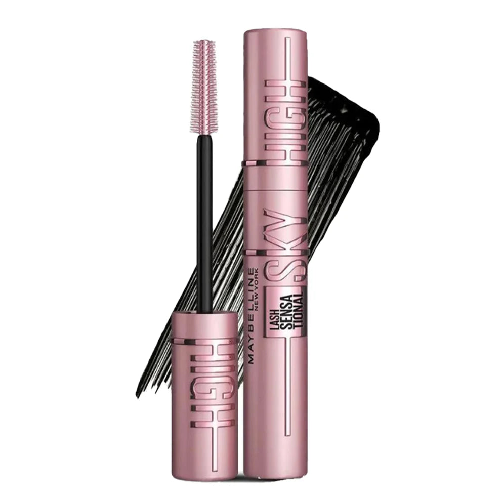 Sky High Mascara | Waterproof Blackest Black | Rimel Negro