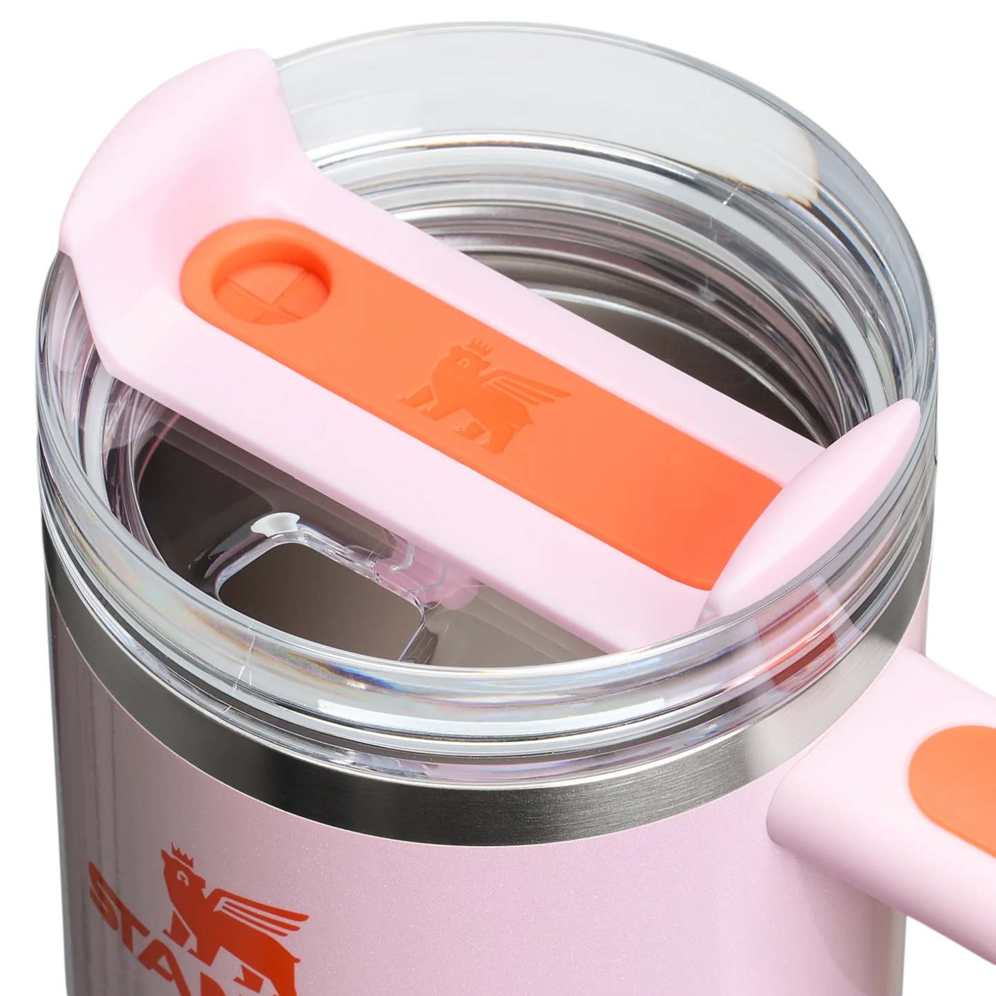 ROSE PETAL SHIMMER | The Quencher H2.O FlowState Tumbler with Handle | 20 oz