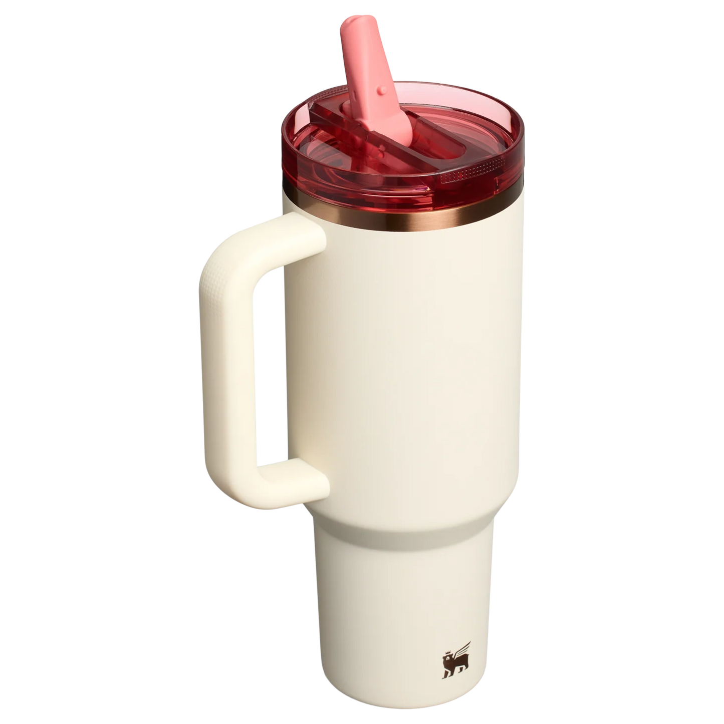 CREAM ROSE GOLD | The New Frequency Quencher ProTour Flip Straw Tumbler | 40 OZ | Termo