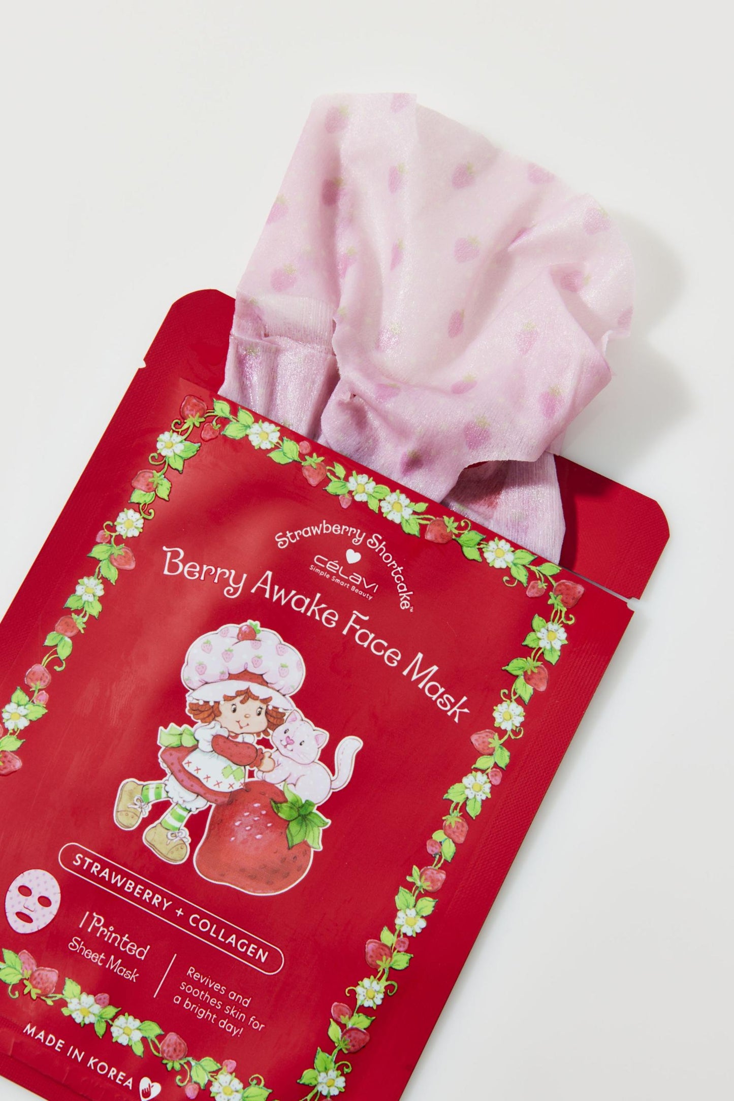 Strawberry Shortcake Berry Awake | Mascarilla Facial | Strawberry Shortcake | Colección Rosita Fresita