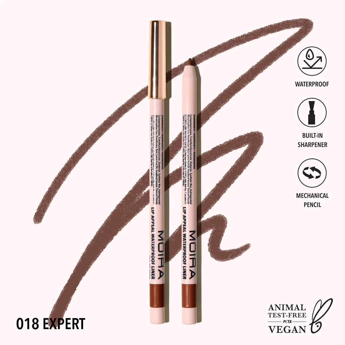 Lip Appeal Waterproof Lipliner | Delineador para labios retráctil a prueba de agua