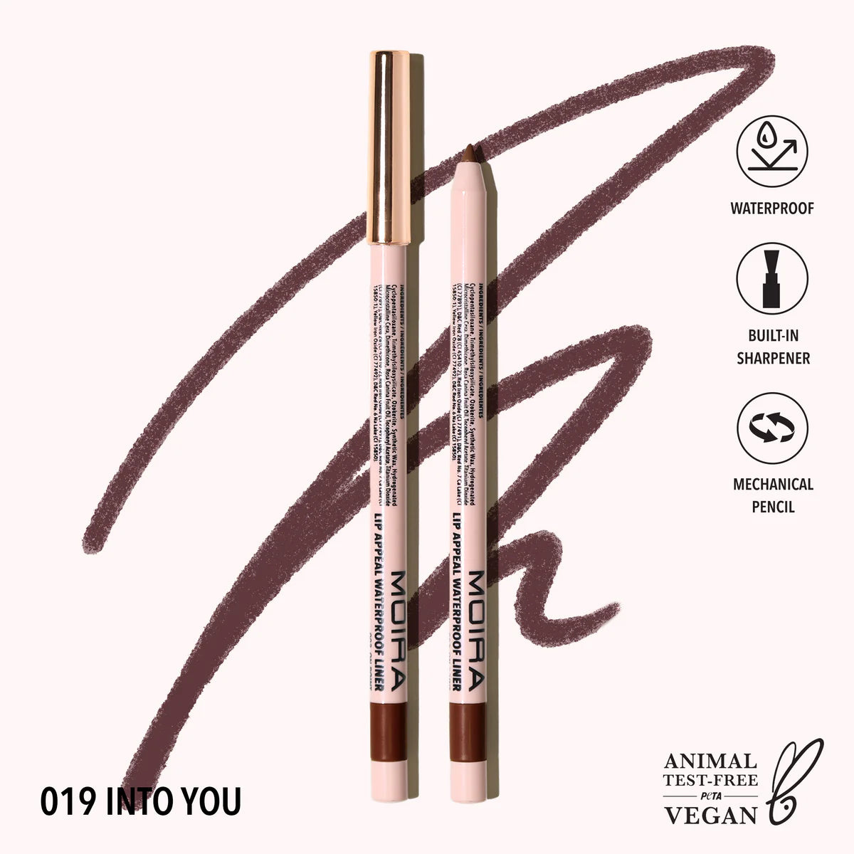 Lip Appeal Waterproof Lipliner | Delineador para labios retráctil a prueba de agua