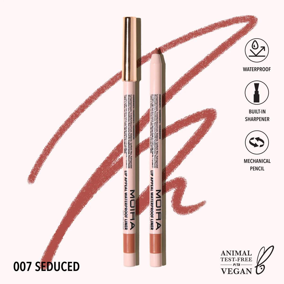 Lip Appeal Waterproof Lipliner | Delineador para labios retráctil a prueba de agua